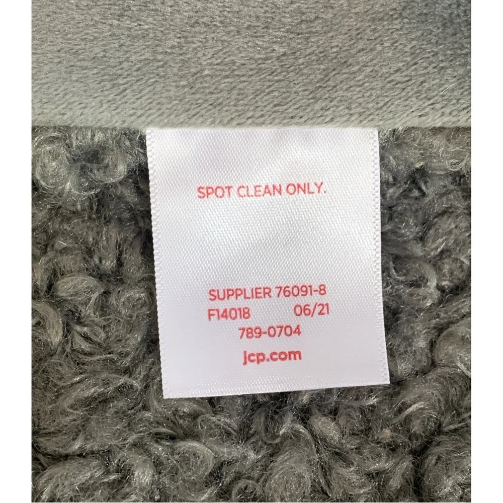 North Pole Trading Company Set of 4 Gray Cozy Faux Fur Sherpa Placemats